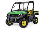 Follow link to the Gator&amp;#8482; XUV835E (Green &amp; Yellow) Utility Vehicle product page.