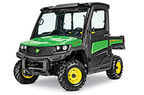 Follow link to the Gator&amp;#8482; XUV865M (Green &amp; Yellow) Utility Vehicle; Cab product page.